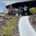 Elton's Flowered Front Entrance
